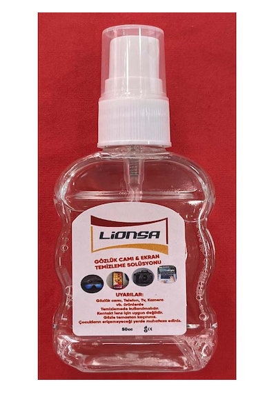 Gözlük Camı Temizleme Solüsyonu 50ml Ve Ufak Boy Silme Bezi