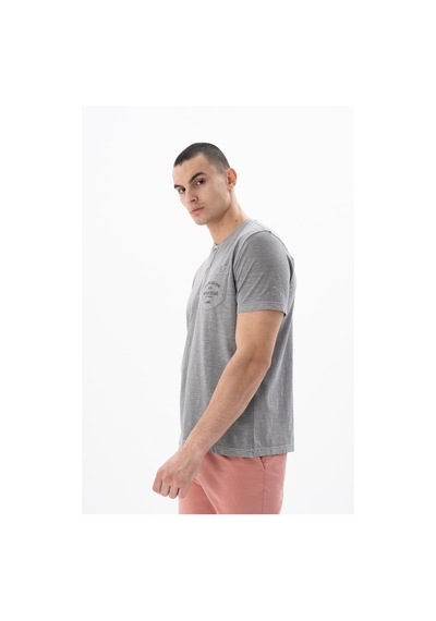AR-MA Arma Erkek Regular Fit Parça Boyama Bisiklet Yaka Tişört 001