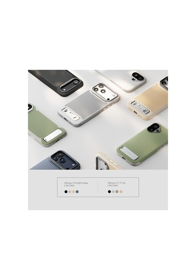 Khronos Lite Apple iPhone Uyumlu 17 Pro Max Case Light Gray