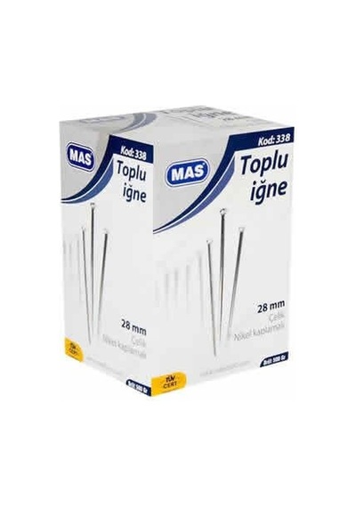 Mas 338 28 Mm 500 Gr Nikel Kaplı Toplu İğne
