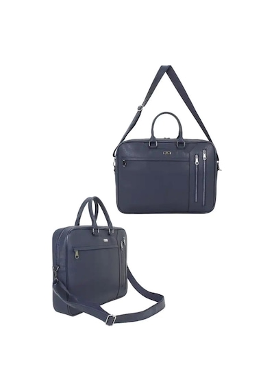 Case Club 2208-5 Laptop Evrak Çantası Büyük Boy 17.3 İnç El Omuz Çantası Lacivert