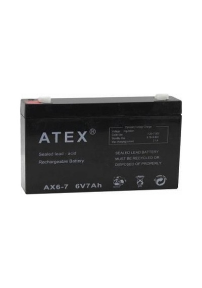 Atex Akü 6v 7a 15x9x3.3cm Atex