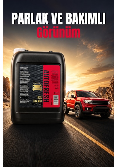 Autofresh Hızlı Cila Seramik Etkili Oto Parlatıcı Koruyucu Carnuaba Wax 5 Kg