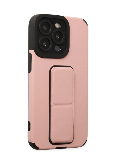 Newface - 366 - Apple iPhone Uyumlu 14 Pro Kılıf Mega Standlı Silikon - Aconcept - - Pudra