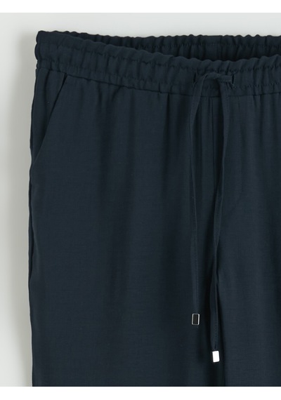 Lcw Everyday Lacivert Beli Lastikli Kadın Pantolon