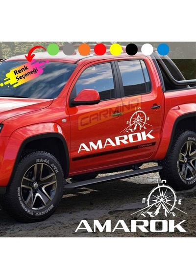Volksvagen Amarok Pusula Off Road Oto Sticker Set