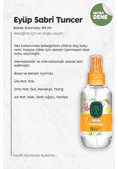 Eyüp Sabri Tuncer Doğal Zeytinyağlı Bebek Şampuanı 600 Ml Beyaz