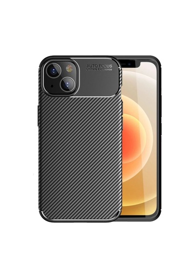 Apple Uyumlu  iPhone 13 6.1 Kilif Karbon Tasarim Negro Silikon Kapak 474330683
