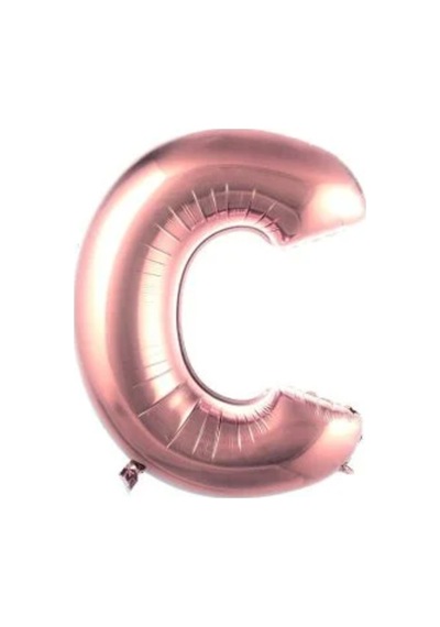 40" Folyo Harf 100cm "c" Rose Gold Çok Renkli