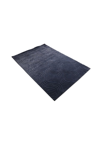 Çam Halı Emboss Jr 10 Blue Modern Desen Yeni Zellanda Yünü Ve Vis 130X190 Mavi