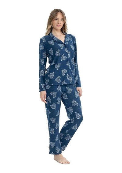 U.S. Polo Assn. U.s Polo 17109 Önden Düğmeli Pijama Takım 001