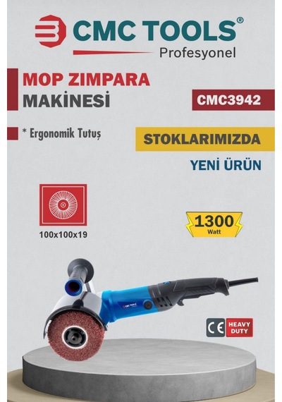 Cmc CMC3942 1300W Profesyonel Mop Zımpara Makinesi