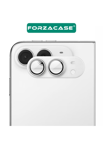 Forzacase İphone Duo İle Uyumlu Tam Kaplayan Çerçeveli Kamera Lens Koruyucu - Fc1265 Gümüş