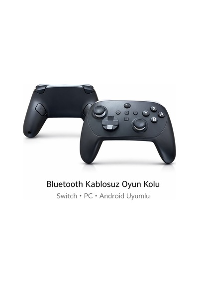 Kablosuz Switch Uyumlu Oyun Kolu Bluetooth Titreşimli Ergonomik Gamepad Pc Android Uyumlu