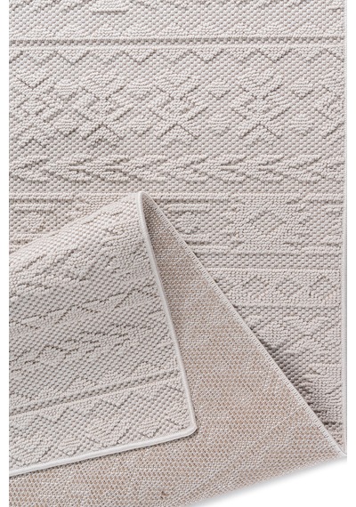 Bonnie Bo1259w Krem Halı Loop Sisal İskandinav Desen Pamuk Taban Tozuyok Salon Mutfak Koridor Halısı
