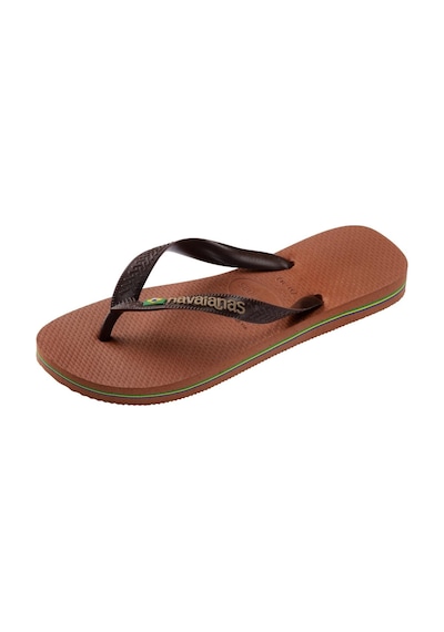 Havaianas Brasil Logo Erkek Kahverengi Parmak Arası Terlik-14352