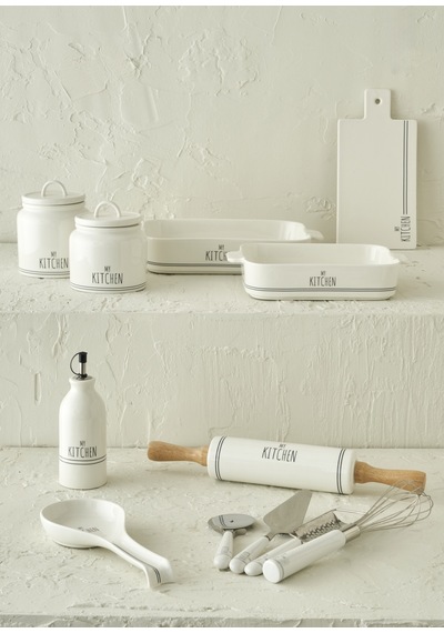 Bella Maison My Kitchen 2'li Porselen Fırın Kabı Seti Beyaz