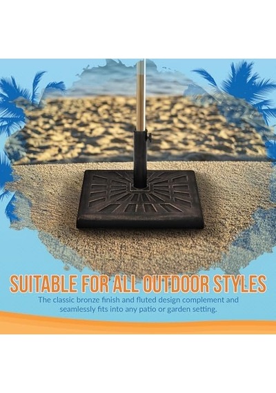 Umbrella Nu6891 19 Kg Reçine Şemsiye Tabanı, Bronz Abanoz
