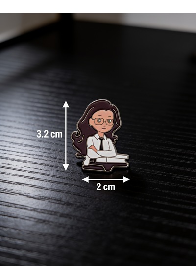 Kız Figürlü Anime Telefon Sticker 3d Metal Tasarım, Arka Süs A300147