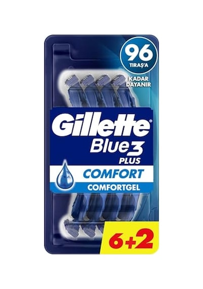 Gillette Blue3 Comfort Kullan At Erkek Tıraş Bıçağı 8 Adet
