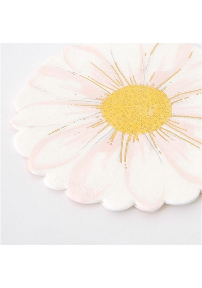 Meri Meri - Wild Daisy Napkins - Yabani Papatya Peçeteler - 16'lı