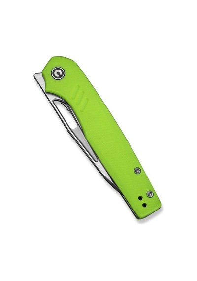Civivi Guile Front Flipper & Thumb Hole Knife Green G10 Handle Satin Finished Kamp Çakı Yeşil