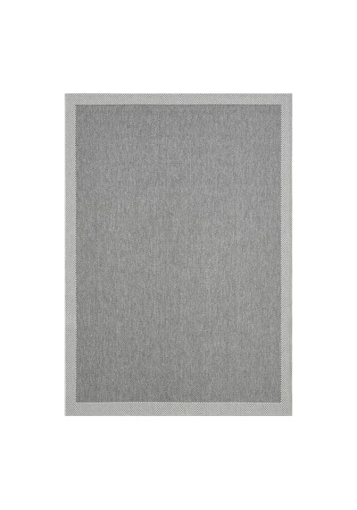 Sisal Prime Gri Krem Mavi İskandinav Yıkanabilir Bordürlü Halı Kilim Balkon Teras Koridor Halısı 1148