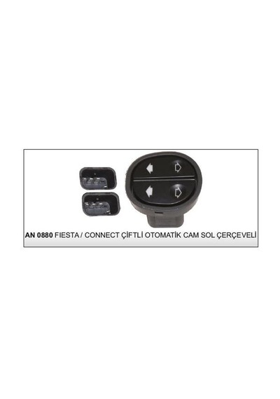 Cam Kaldırma Anahtarı Çiftli Sol Fiesta 5 Fusion Ka Connect Çerçeveli 1e0066370 An-0880 Dodo