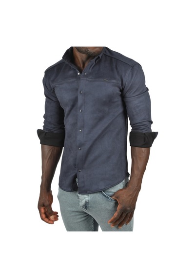 Deepsea Erkek Lacivert Likralı Çıtçıtlı Kırışmayan Süet Kumaş Slim Fit Cepsiz Mevsimlik Gömlek 2500556 False Lacivert Deepsea Erkek Lacivert Likralı Çıtçıtlı Kırışmayan Süet Kumaş Slim Fit Cepsiz Mevsimlik Gömlek 2500556 False Lacivert