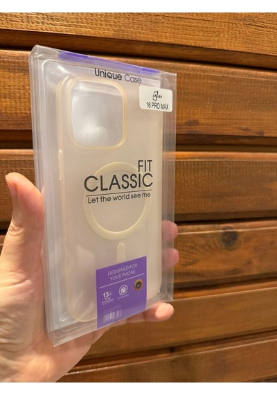 İphone 16 Pro Max Bej Magsafe Uyumlu Silikon Kılıf
