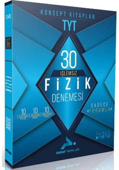 Tyt İşlemsiz Fizik 30 Deneme Paraf Yayınları