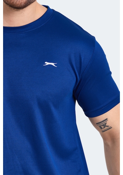 Slazenger Odalıs 5 Li Set Erkek Tişört Siyah - Koyu Gri - Lacivert -