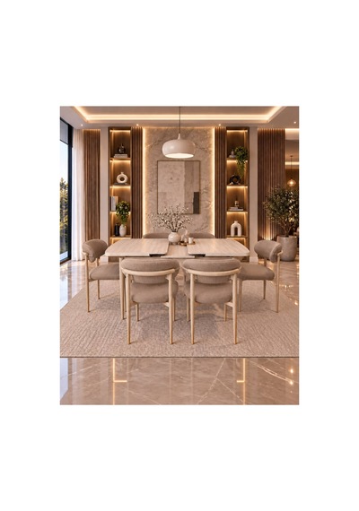 Sfm Serisi 80 X 130 Mutfak Masa Takımı Salon Takımı 6 Sandalyeli Masa Takımı Capicino - 924200989 Capicino Sfm Serisi 80 X 130 Mutfak Masa Takımı Salon Takımı 6 Sandalyeli Masa Takımı Capicino - 924200989 Capicino
