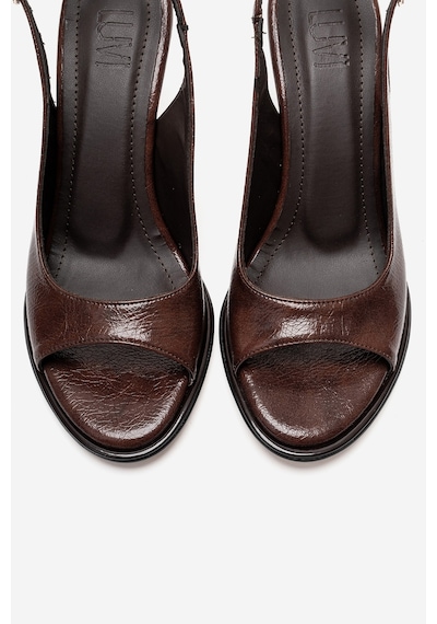 Luvishoes Iselın Kahverengi Kadın İnce Topuklu Ayakkabı Kahverengi