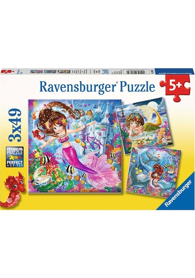 Ravensburger 3X49 Parça Puzzle Wd Mermaid 080632