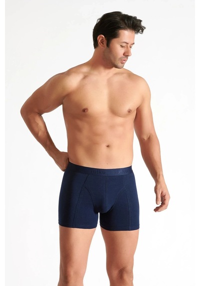 Hepsine Rakip 5 Li Tutku Pamuklu Likralı Elastan Erkek Boxer 0114 Lacivert