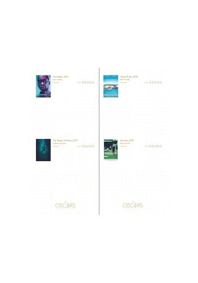 Mabbels Bi Film Önersene Oscar Defter Çok Renkli