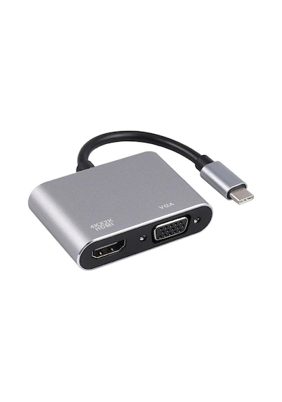 Winex 2 In 1 Type-C to 4K HDMI VGA Çevirici ve Dönüştürücü Adaptör