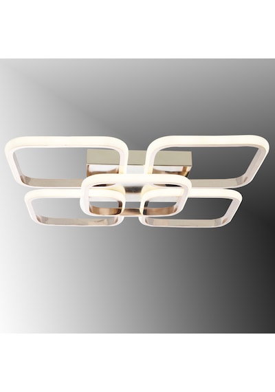 Tt302-4+1-fsr Kare Tt Ayd 3 Renk Işık Led Avize Rosegold