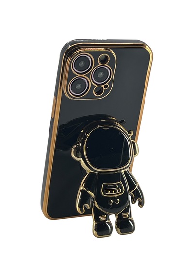Nettech Apple Uyumlu iPhone 13 Pro Max Astronaut Seri Arka Koruma Kılıf - Siyah Siyah
