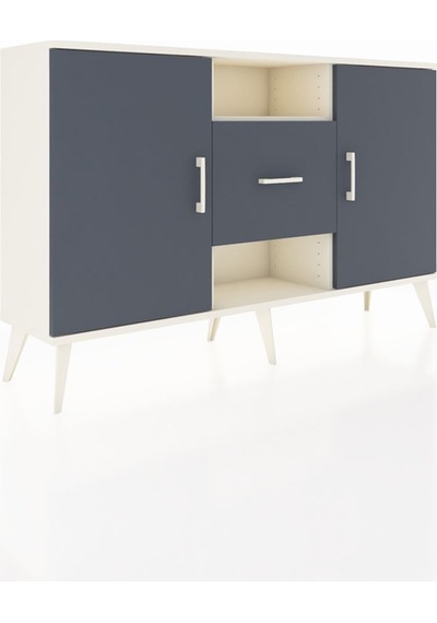 Arges Konsol 3 Raflı Tek Çekmeceli 2 Kapaklı 132x30x83 Aytaşı-antrasit/antrasit Antrasit/antrasit Arges Konsol 3 Raflı Tek Çekmeceli 2 Kapaklı 132x30x83 Aytaşı-antrasit/antrasit Antrasit/antrasit