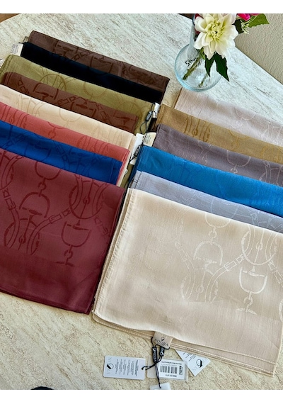 Noura Scarf Diamond Maria Şal Balköpüğü Gold