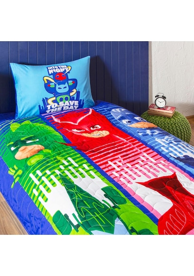 Pj Masks Power Up Standart Pamuk-polyester Nevresim Takımı, Çok Renkli, Tek Kişilik