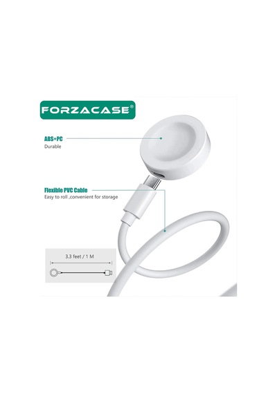 Forzacase Huawei Watch Gt4 41mm / 46mm / Gt4 Pro Uyumlu Usb Type-c Manyetik Şarj Kablosu - Fc017