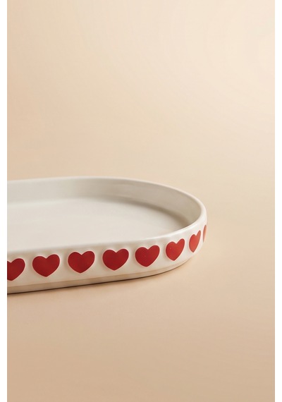 Karaca Sweetheart Kayık Tabak 12 Cm Beyaz