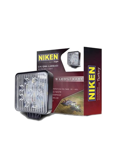 Niken Çalışma Lambası Off Road Sis Farı Lambası 16 Ledli Kare 16 Ledli