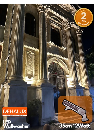 35cm 12w Led Wallwasher Günışığı 3000k Dış Cephe, Minare, Bahçe Aydınlatma Iç-dış Kullanım Ip65 3000k Günışığı