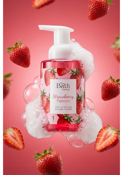 The Bath Factory Çilek Özlü Nemlendirici Köpük Sabun 300 ML