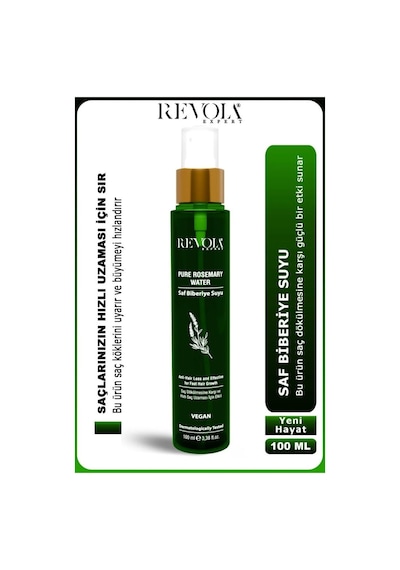 Revola Expert Saç Dökülme Karşıtı Hızlı Büyüme Saf Vegan Biberiye Suyu 100 Ml
