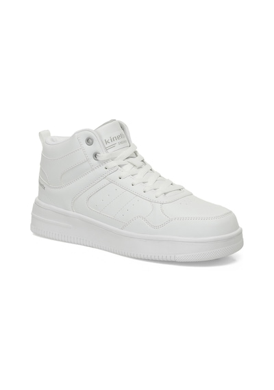 Kinetix Lowner Pu Hı 5pr Beyaz Unisex High Sneaker Beyaz-a Grı